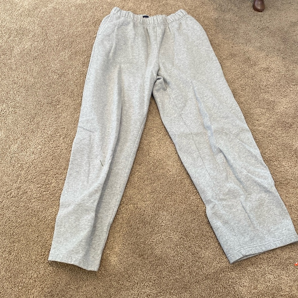 gap small fleece grey sweatpants